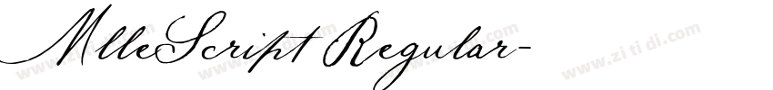 MlleScript Regular字体转换 MlleScript Regular字体转换